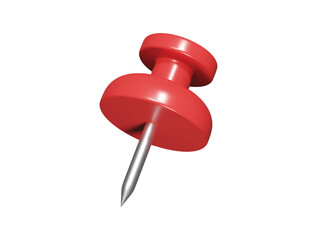 Pin icon 3d render illustration