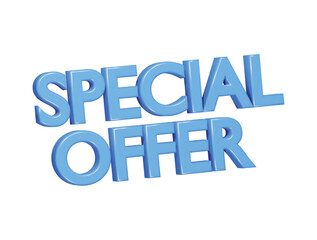Special offer icon 3d render illustration