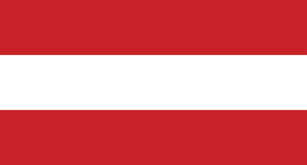 vector illustration flag of austria - obrazy, fototapety, plakaty