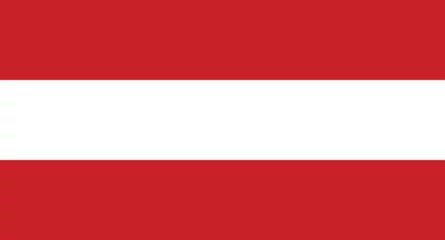 Fotobehang vector illustration flag of austria © Заріна Задворна