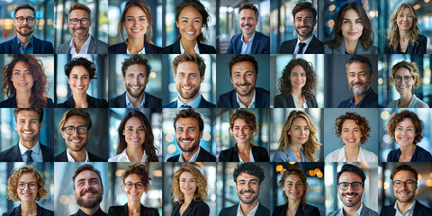 Series of Happy Business Professionals Portraits. - 746585501