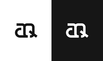 Minimal elegant, Outstanding professional unique artistic AQ initial based Alphabet logo.