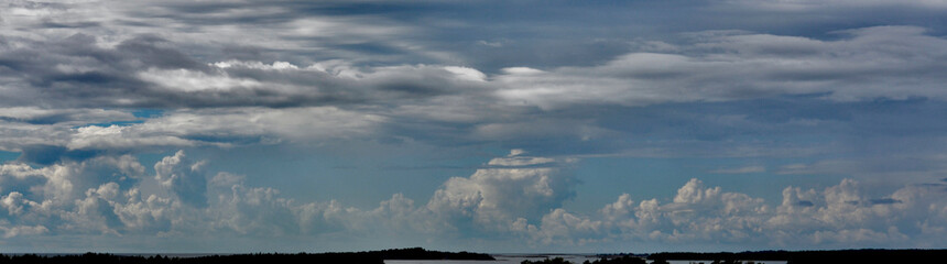 Fototapeta na wymiar panorama of the clouds