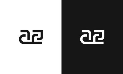AZ letters minimal monogram creative logomark - obrazy, fototapety, plakaty