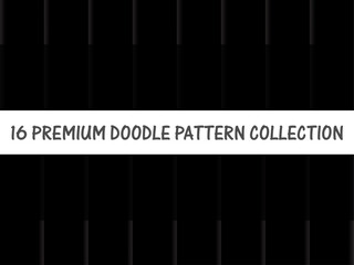 16 Exclusive Doodle Pattern Sets: Vector Illustrator Files Available on Adobe Stock