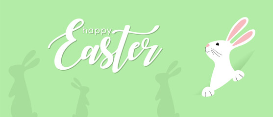 Easter rabbit, easter Bunny. Vecor 10 eps.