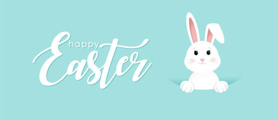 Obraz na płótnie Canvas Have Yourself a Very Happy Easter, Easter Bunny Ears Vector 10 eps.