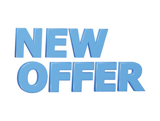 Fototapeta premium New offer icon 3d render illustration
