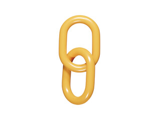 Obraz premium Link icon 3d render illustration