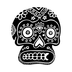 These are several skull-shaped vectors that have unique characteristics. Very suitable for posters for the Cinco de Mayo festival in Mexico. I deliberately made it black and white so you can easily.