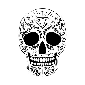 These are several skull-shaped vectors that have unique characteristics. Very suitable for posters for the Cinco de Mayo festival in Mexico. I deliberately made it black and white so you can easily.