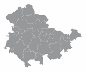 Thuringia districts map