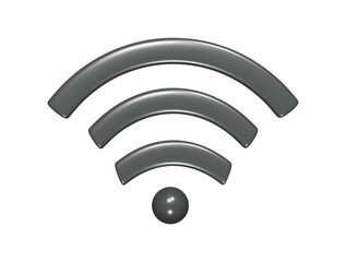 Wifi icon 3d render illustration