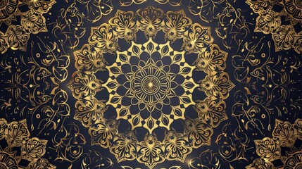 Luxury mandala background with golden arabesque pattern arabic islamic east style.decorative mandala for print, poster, cover, brochure, flyer, banner ​