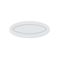 empty white plate