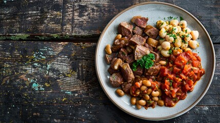 Hearty Smoky Bean Stew with Tender Lamb Shanks