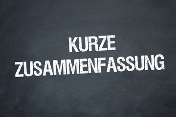 Fototapeta premium kurze Zusammenfassung 