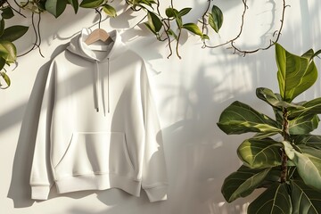 hoodie mockup in a nature