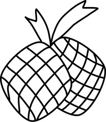Ketupat doodle