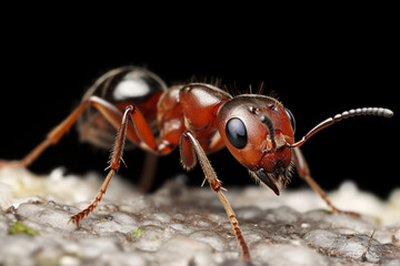 Isolated Red Ant