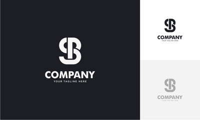 Initial letter SP or PS logo vector design template
