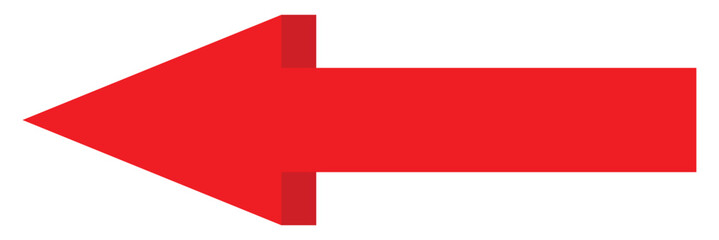 3d Red Arrow Right Direction Icon on a White Background, arrow icon Illustration Vector for your web site design. Arrow indicated the direction symbol. curved arrow sign