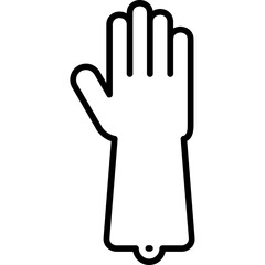 Obraz premium Rubber Gloves Icon