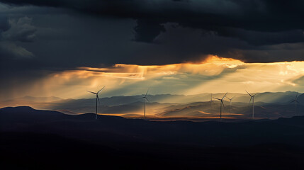 windfarm landscape at sunrise (1)