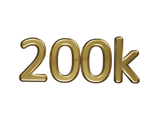 200k icon 3d render illustration