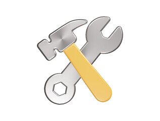 Tool icon 3d render illustraton