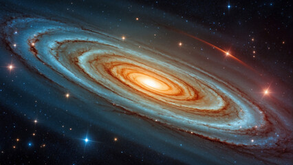 Beautiful colorful nebula in cosmos - 746615919