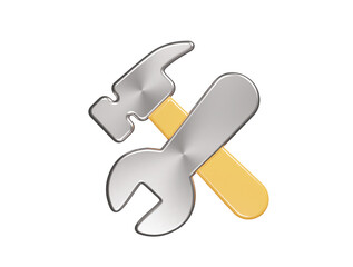 Tool icon 3d render illustraton