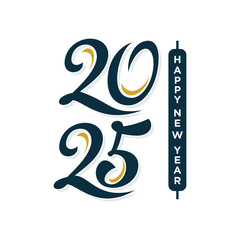 2025 design element vector icon with creative concept