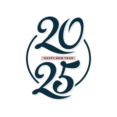 2025 design element vector icon with creative concept