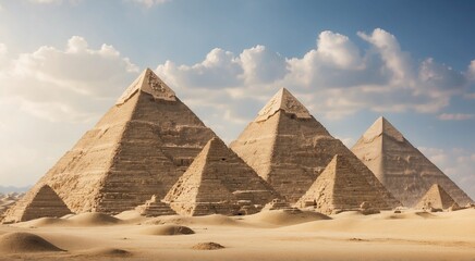 pyramids of giza - obrazy, fototapety, plakaty