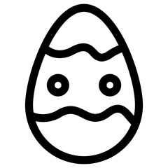 Egg vector icon.