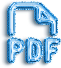 File Type Png Blue Foil Balloon Icon