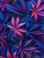 purple blue marijuana background