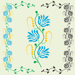 ornament, flowers, Ukraine, ethno, vintage
