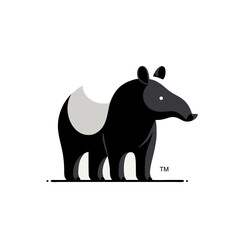 Tapir Logo Icon Simple and Clean