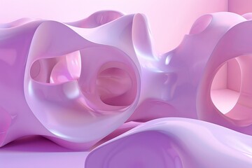 Abstract pink shapes background. Abstraction