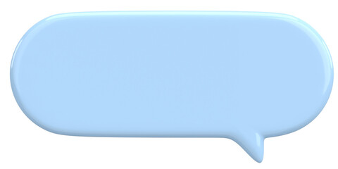 Speech Bubble. Text Box. 3D Illustration.