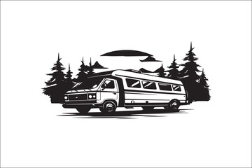 Wanderlust on Wheels: Black Silhouette Camping Van Adventure
Into the Wild: Exploring Nature in a Black Silhouette Camper Van
Roaming Roads: Black Van Life - Adventure Awaits
