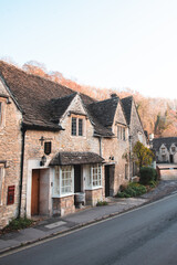 Fototapeta na wymiar Beautiful Idyllic Cottage House in Castle Combe, Wiltshire, The Cotswolds