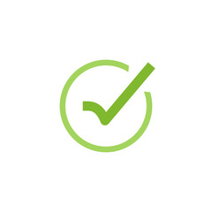 Green checklist symbol