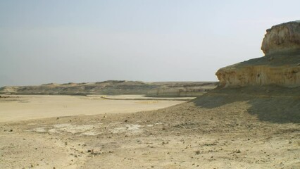 Landscape with rock formations in Wadi Buhair