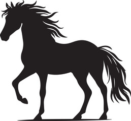 Obraz na płótnie Canvas Horse Silhouettes Horse EPS Vector Strong Horse Clipart 