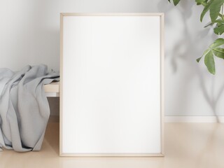 Frame mockup 50x70, 20x28, A3, A4, template for your design, 3d render