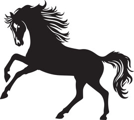Obraz na płótnie Canvas Horse Silhouettes Horse EPS Vector Strong Horse Clipart 