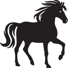Horse Silhouettes Horse EPS Vector Strong Horse Clipart	
